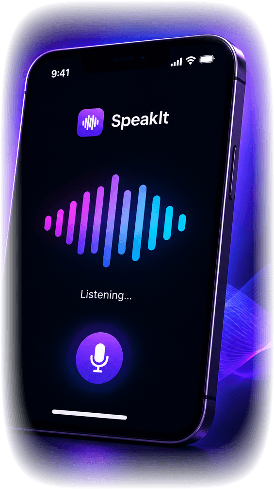 SpeakIt running on iPhone